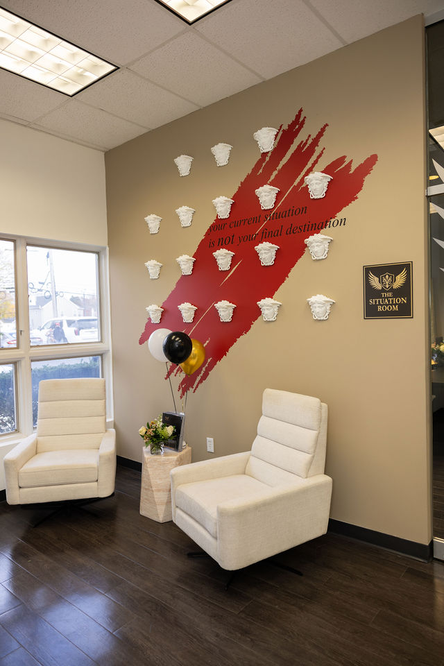 Archangel Centers hallway and seating